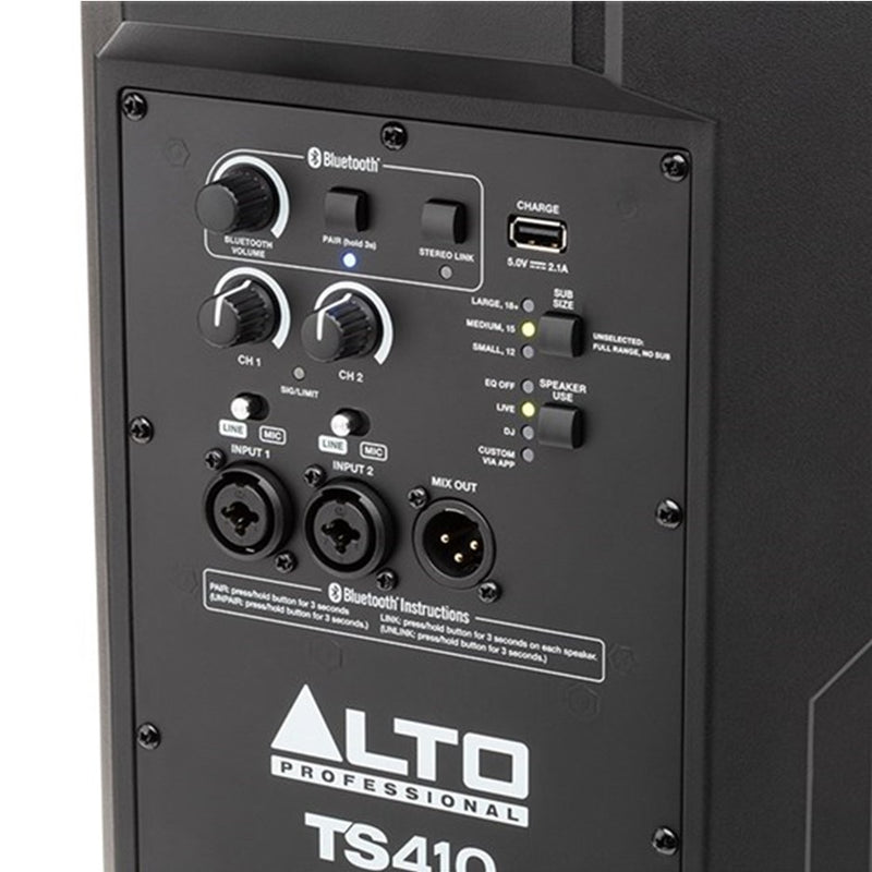 Alto TS410 10" 2-Way Powered Speaker w/ Bluetooth and Linking