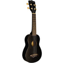 Makala MK-SS/BLK Soprano Shark Ukulele - Black Tip