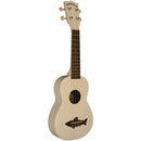 Makala MK-SS/WHT Soprano Shark Ukulele - Great White Shark