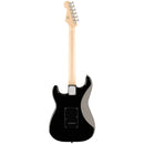 Squier FSR Sonic Stratocaster, Maple Fingerboard w/ Black Pickguard - Black