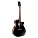 Cort Essence GA4 Acoustic Guitar w/ Pickup - Black Top Semi Gloss