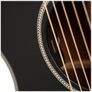 Cort Essence GA4 Acoustic Guitar w/ Pickup - Black Top Semi Gloss