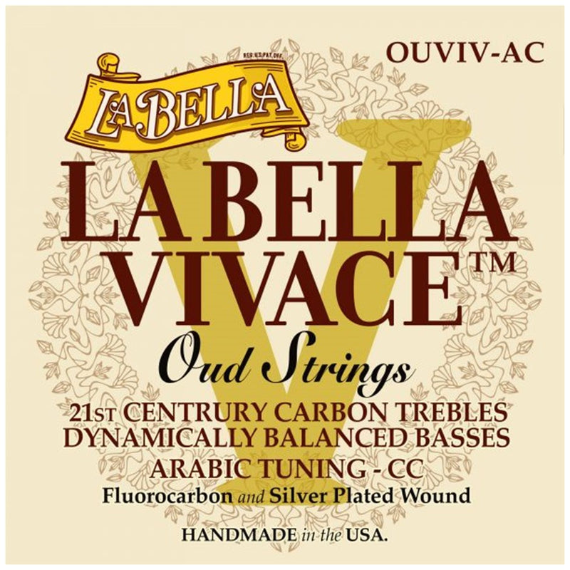La Bella OUVIV-AC Vivace 11-String Oud Set - Arabic Tuning