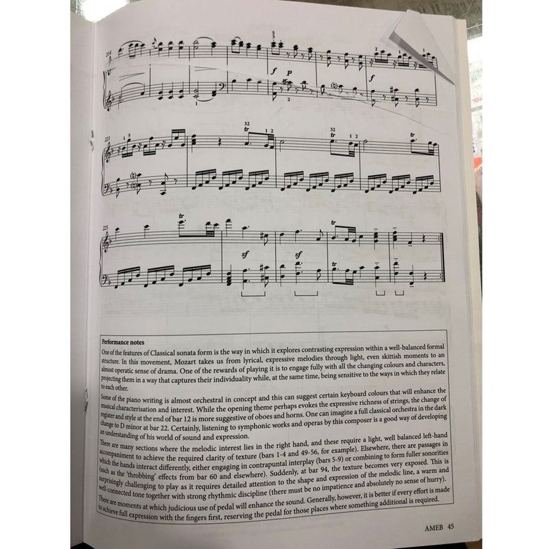 AMEB Piano Grade 7 - Small Misprint Copy
