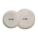 Mano Percussion TDH216 Replacement Bongo Heads 7" + 8" - Natural Hide