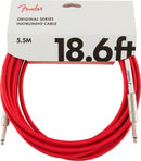 Fender Original Series Instrument Cable 18.6' - Fiesta Red