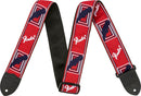 Fender 2" Monogrammed Guitar Strap - Red/White/Blue