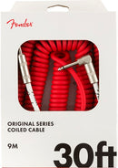 Original Series Coil Cable, Straight-Angle, 30', Fiesta Red