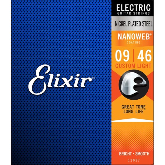 Elixir 12027 Custom Light Electric Guitar Strings 9-46