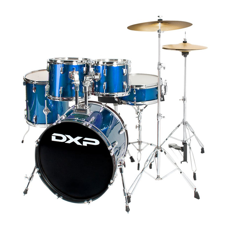DXP TXP62B Fusion 20 Series 20" 5 Piece Drum Kit - Metallic Blue