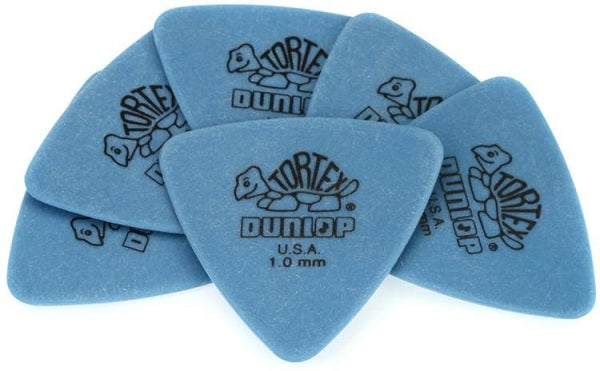 Dunlop JPT210 Tortex Triangle  Picks (Blue) 6-pack - 1.0mm
