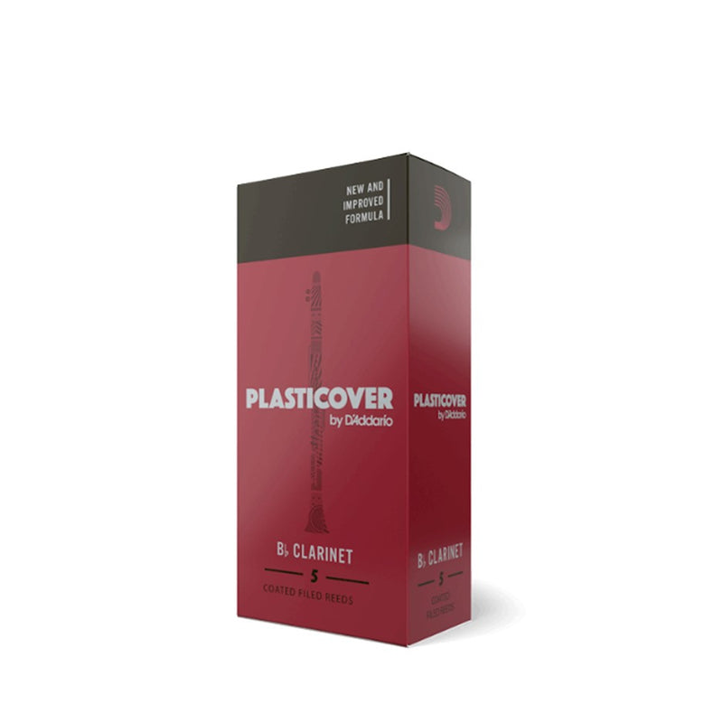 Plasticover Bb Clarinet Reeds by D'Addario - 5 Pack (Various Sizes)