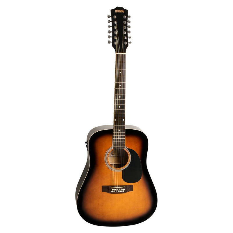 Redding RED512ETS 12 String Acoustic Guitar w/PU - Tobacco Sunburst