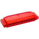Hohner Translucent Harmonica for Kids - Red