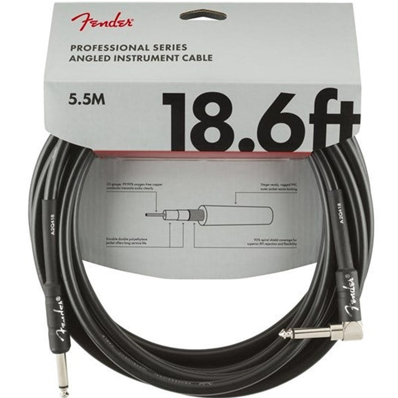 Fender Professional Series Angled Instrument Cable 18.6ft/5.5m