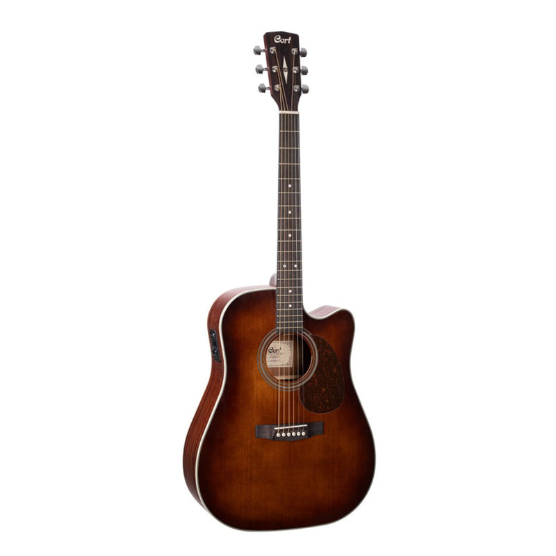Cort MR500E BR Solid Top Acoustic w/ Pickup and Bag - Brown