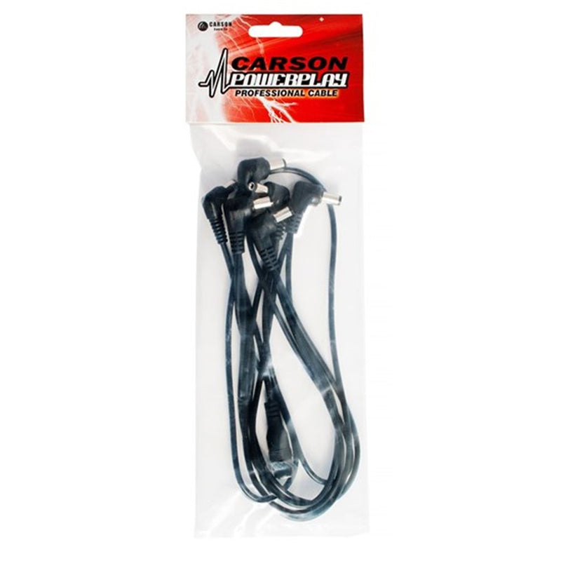Carson Powerplay DC6 Daisy Chain Power Cable - 6 Angled Plugs