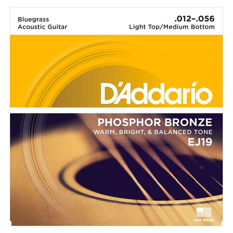 D'Addario EJ19 Phosphor Bronze Set - Bluegrass, 12-56
