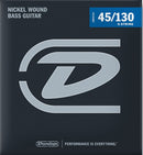 Dunlop DBN45130 Nickel Wound Medium 5 String Bass Strings 45-105