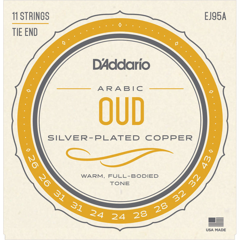 D'Addario EJ95A Oud 11-String Set - Arabic Oud
