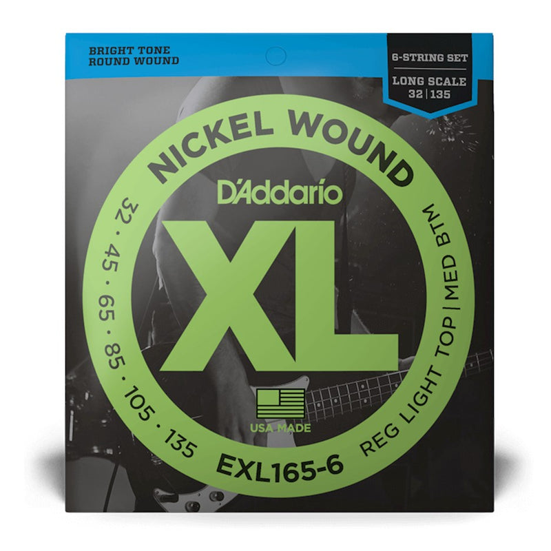 D'Addario EXL165-6 Long Scale Bass Strings - 6 String Set