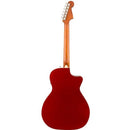 Fender Newporter Player Candy Apple Red Left Handed Acoustic Guitar w/Pickup