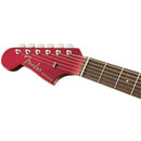 Fender Newporter Player Candy Apple Red Left Handed Acoustic Guitar w/Pickup