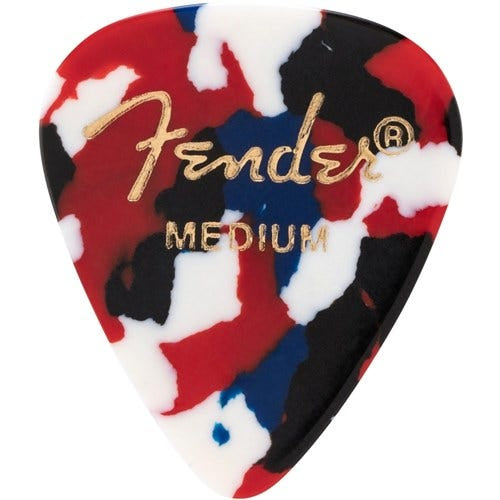 Fender 351 Shape Premium Celluloid Picks 12 Pack - Medium Confetti