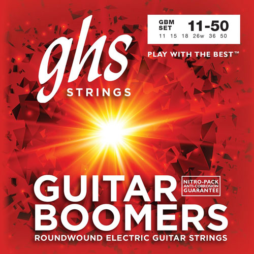 GHS GBM Boomers Nickel Plated Electric Guitar strings 11-50