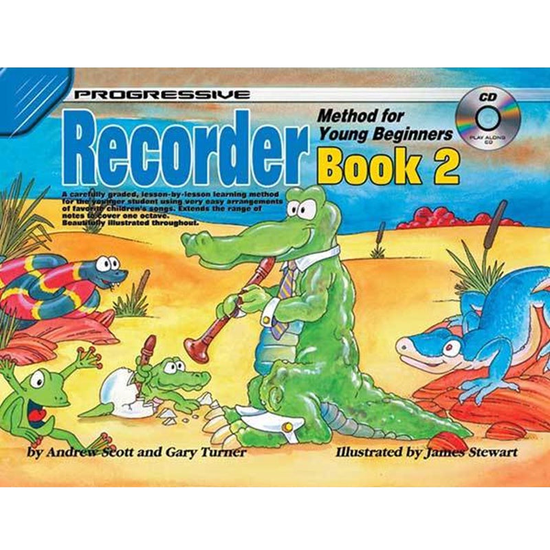 Progressive Recorder for Young Beginners Book/CD - Book 2