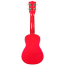 Makala MK-SD Soprano Dolphin Ukulele - Candy Apple Red