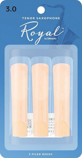 Rico Royal Tenor Sax Reeds -3 Pack (ALL STRENGTHS)