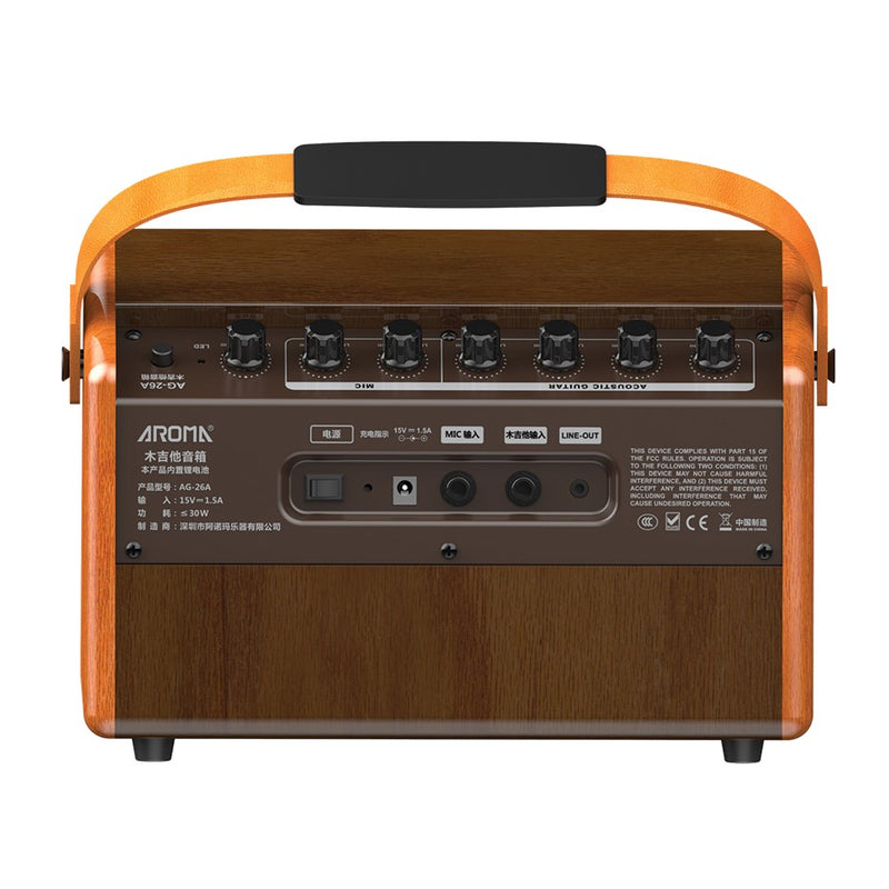 Aroma AG-26A 25W Acoustic Guitar Rechargeable Amplifier