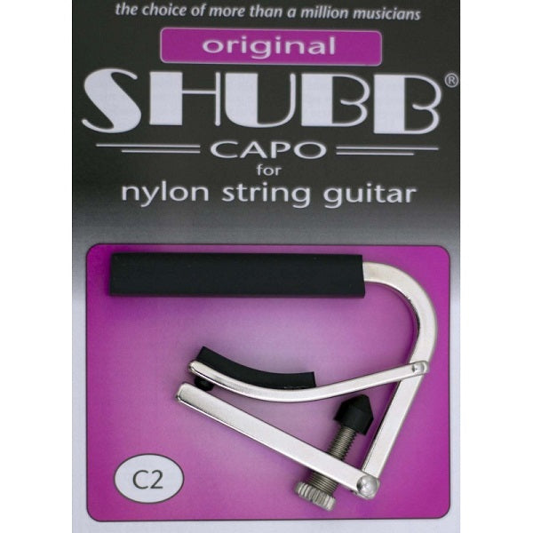 Shubb C2 Standard Classical Guitar Capo - Polished Nickel