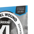 D'Addario EXL148 Extra Heavy Gauge - Nickel Wound 12-60