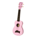 Makala MK-SD Soprano Dolphin Ukulele - Solid Pink Gloss