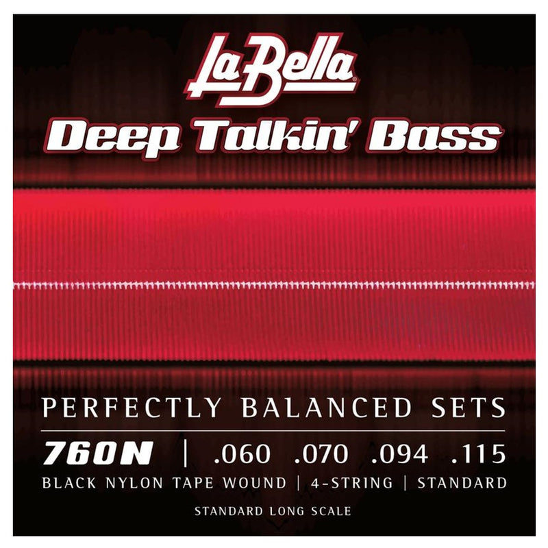 La Bella 760N Deep Talkin' Bass - Black Nylon Tape Wound