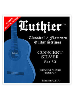Luthier Set 30 Concert Silver Nylon Set - Medium/Hard Tension