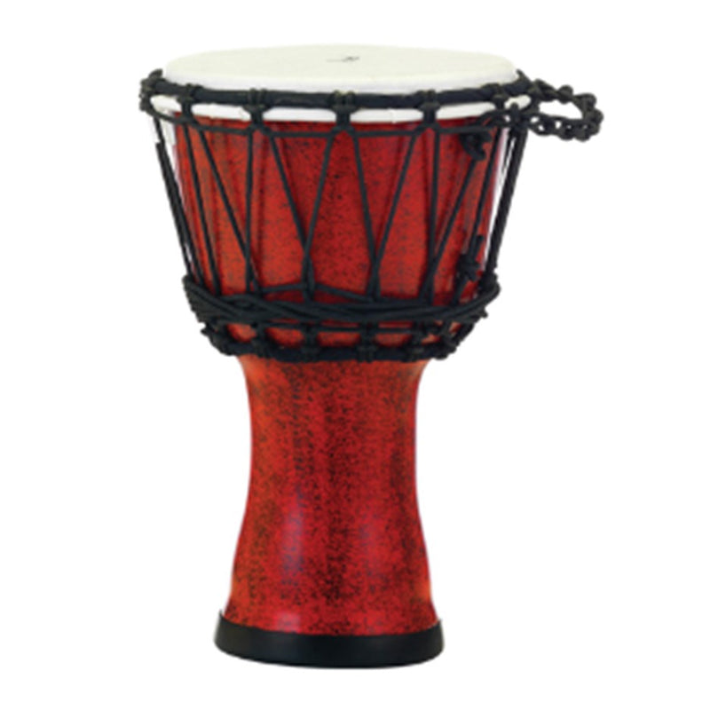 Pearl Rope Tuned Synthetic Shell Djembe 7" - Molten Scarlet