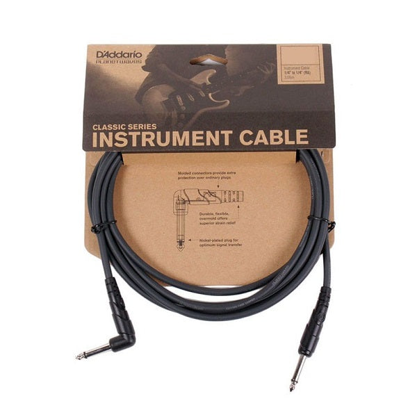 D'Addario 10 foot Classic Series Instrument Cable Right Angle