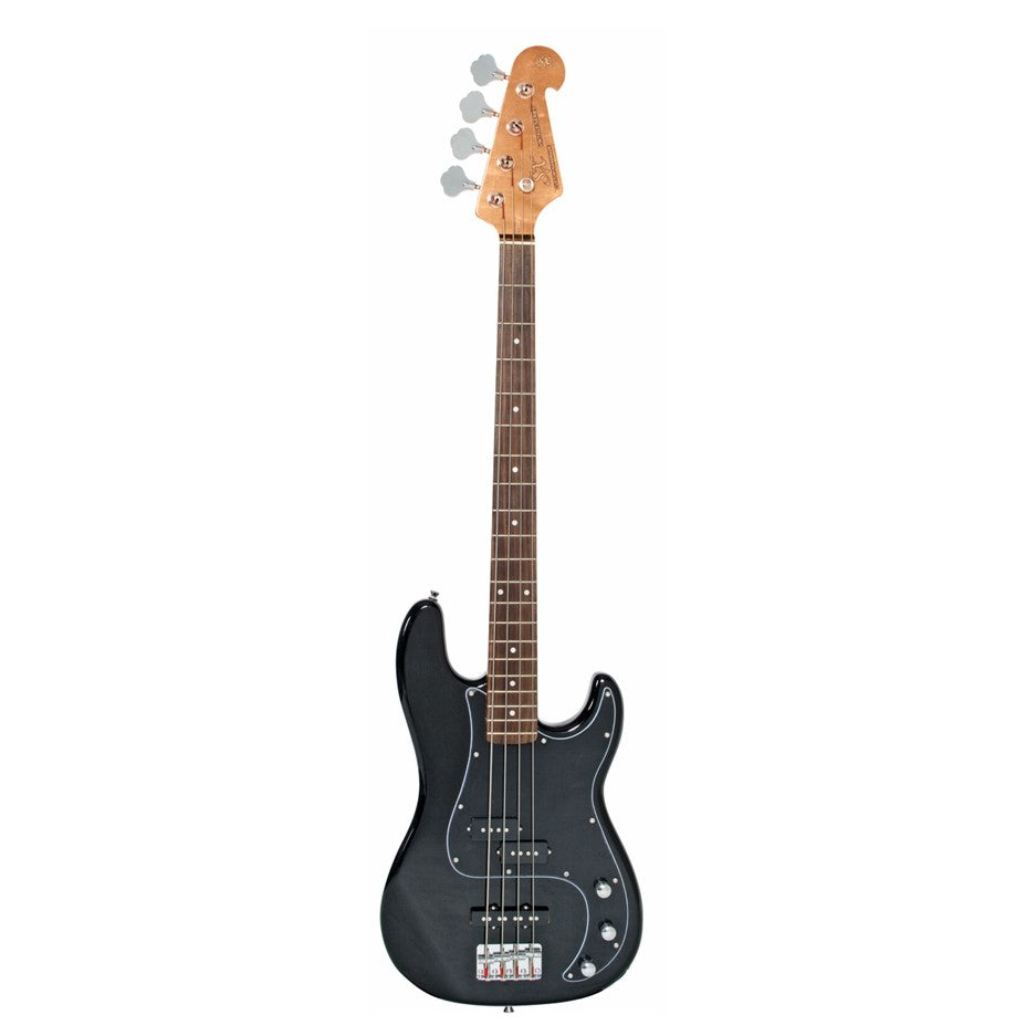 SX VEP62B PJ Bass Guitar w/ Bag - Black
