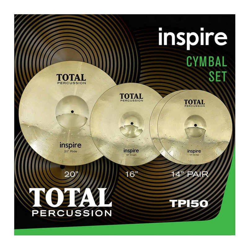 Total Percussion TPI50 Inspire Brass Cymbal Set 14/16/20