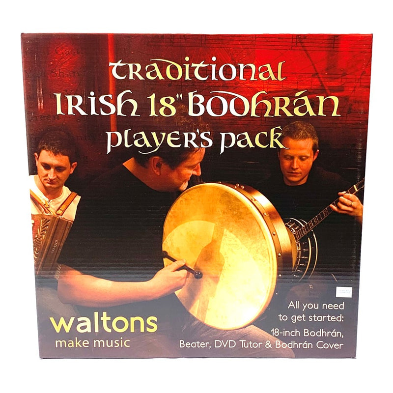 Waltons 18" Traditional Irish Bodhran Player Pack