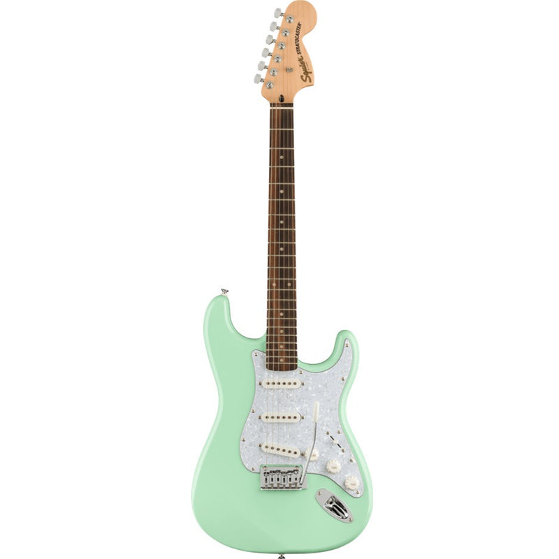 Squier FSR Affinity Stratocaster, Laurel Fingerboard w/ Pearloid Pickguard - Surf Green