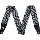 Fender Wavy Checkerboard Poly Guitar Strap - Gray