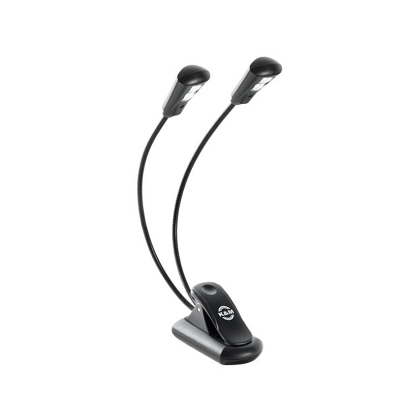 K&M 12259 Music Stand Light Double2 LED FlexLight USB Rechargeable