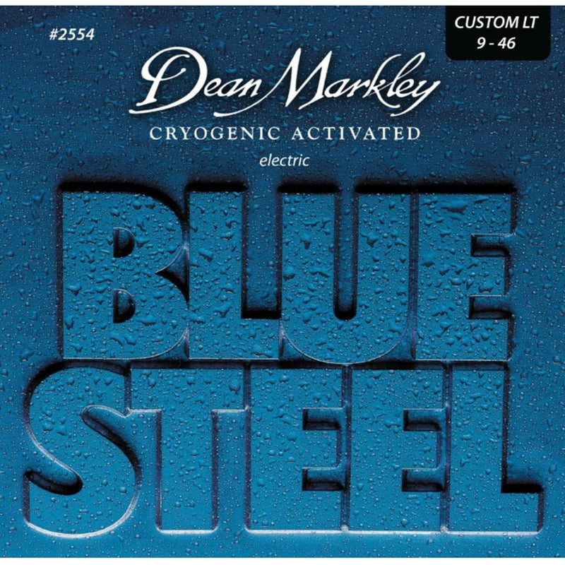 Dean Markley 2554 Blue Steel Electric Guitar Strings, Custom Light - 9-46