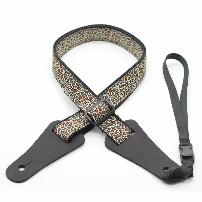 DSL - 25UKPOLY - Ukulele Strap - Leopard