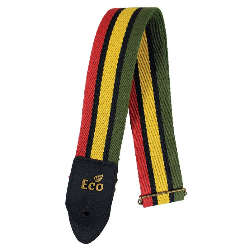 EcoStrap FUN02 Guitar Strap - Rasta