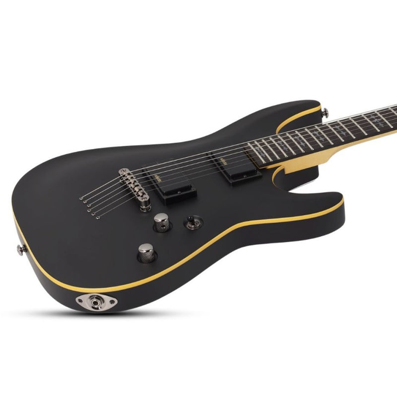 Schecter Demon-6 Electric Guitar - Aged Black Satin